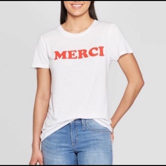 Modern Lux Tops - Modern Lux merci graphic shirt